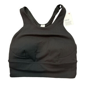 Lululemon Wunder Train Longline Bra C/D Cups Everlux Black Size 4